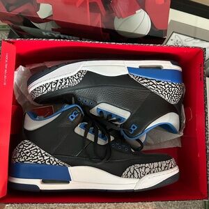 Air Jordan 3 Retro Black/Sport Blue